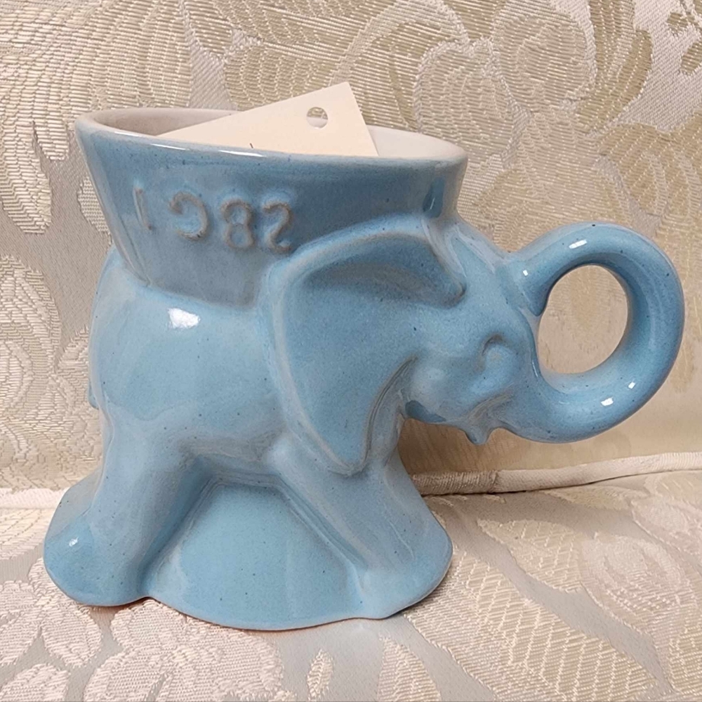 1982 Frankoma Pottery GOP Elephant Mug Vintage